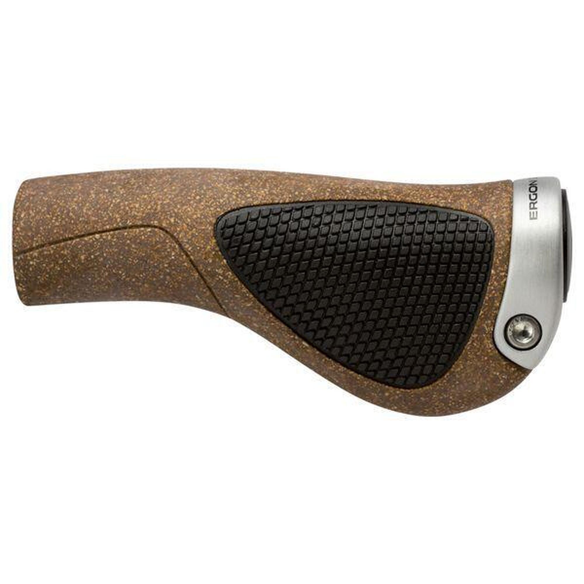 Ergon - Paire De Poignées Ergon Gp1 Biokork Regular Marron Liège - Barre D'Apprentissage - Marron - Taille Unique - Decathlon