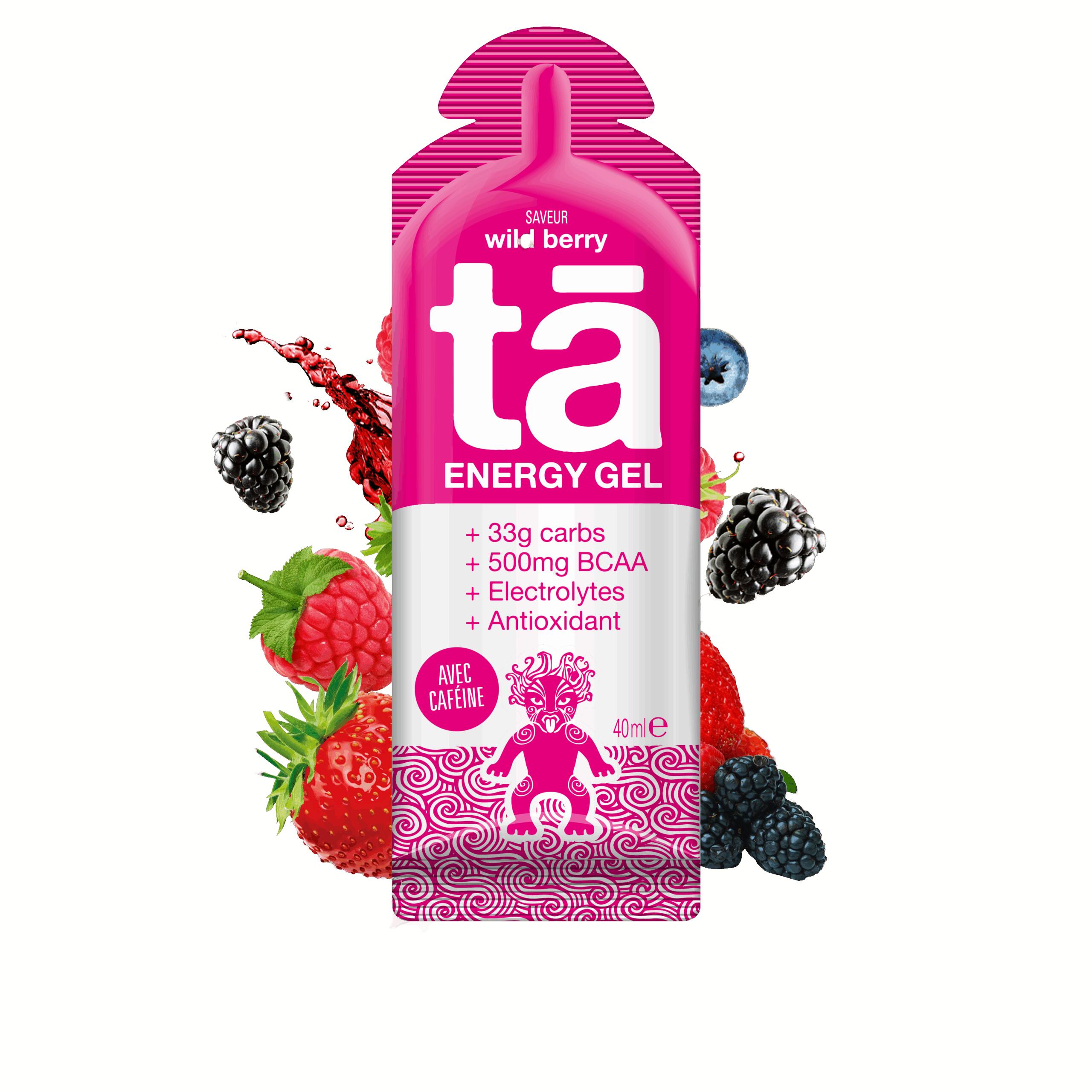 Gels énergétiques avec caféine 40ml Ta Energy (lot de 24) 2/2