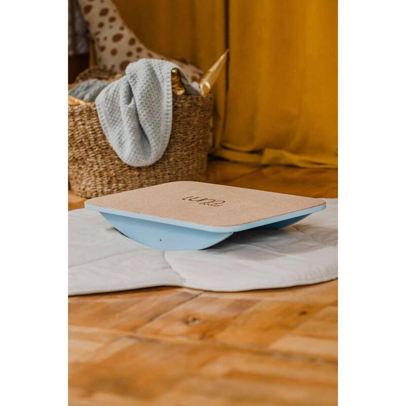Copii Placă Echilibru Belgau Plută 50x33x9cm Luna Albastru Deschis