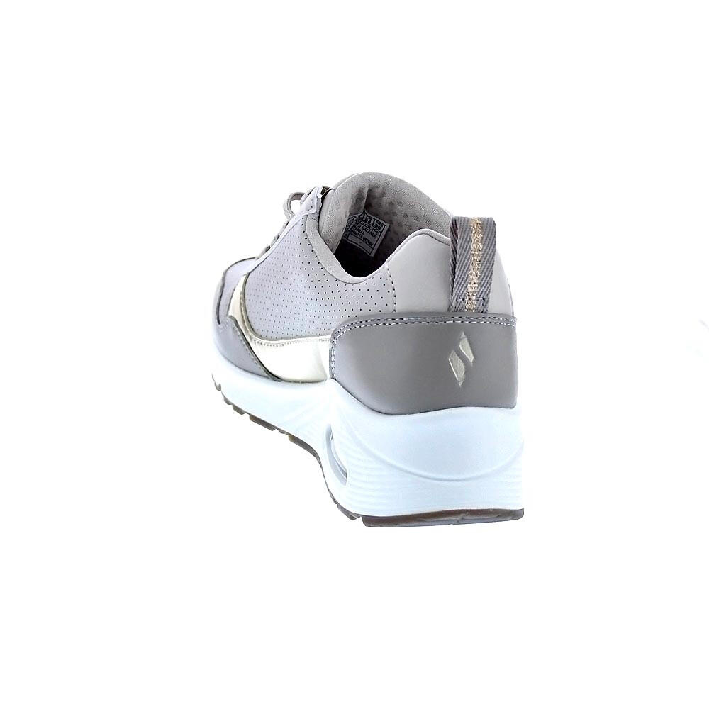 Zapatillas SKECHERS  Uno Metallic Sliders Beige  Mujer 3/4