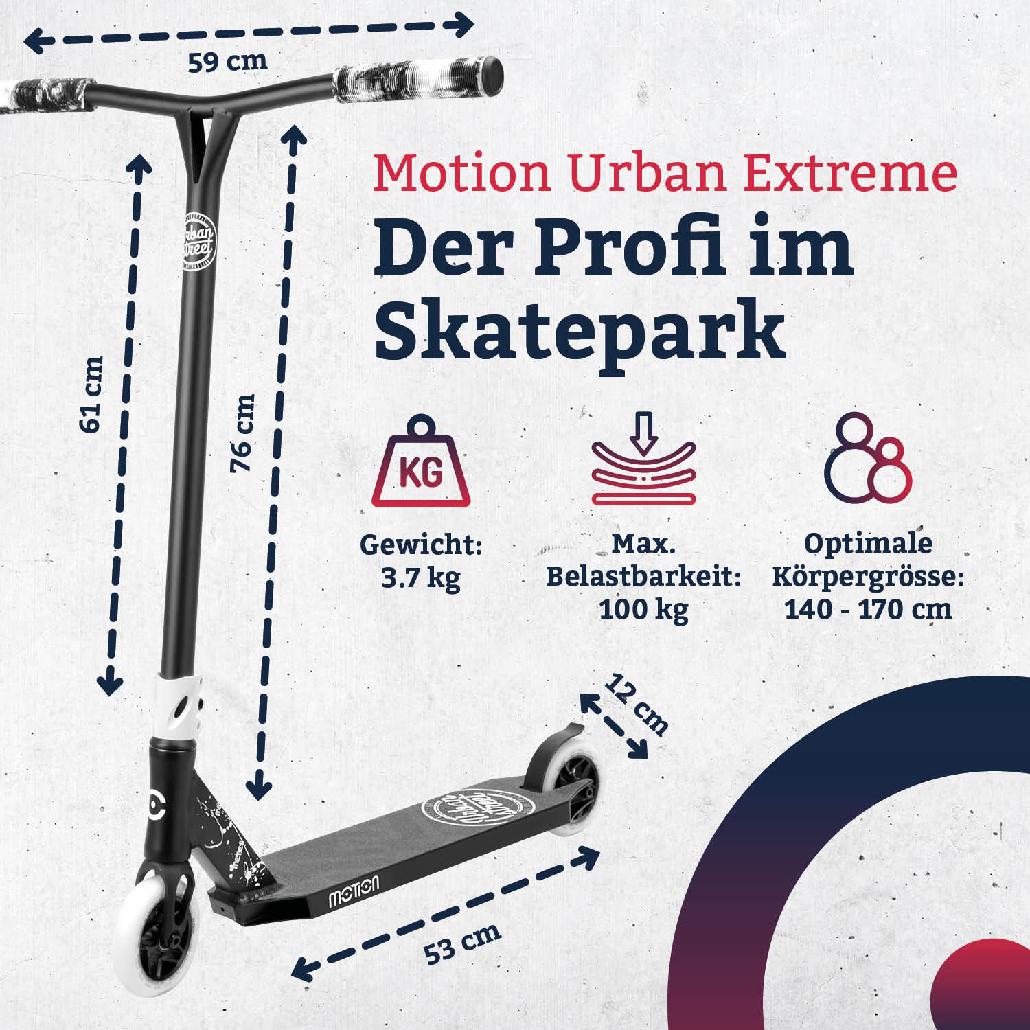 Freestyle Scooter  Urban Extreme  -weiss 2/7