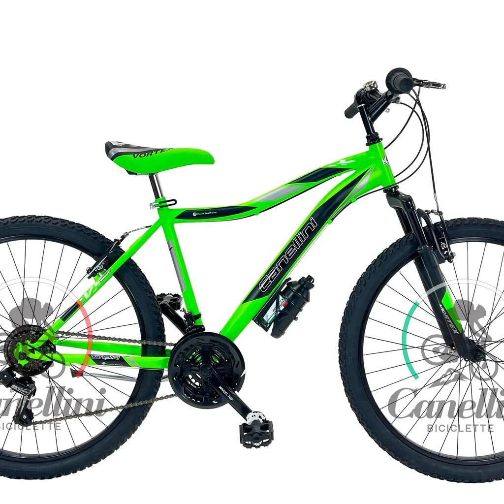 Boy's bike MTB Canellini VORTEX 26" - Green/Black