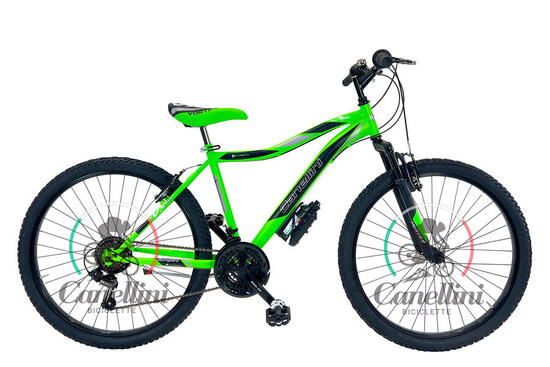 Vélo enfant Canellini VORTEX vert/noir