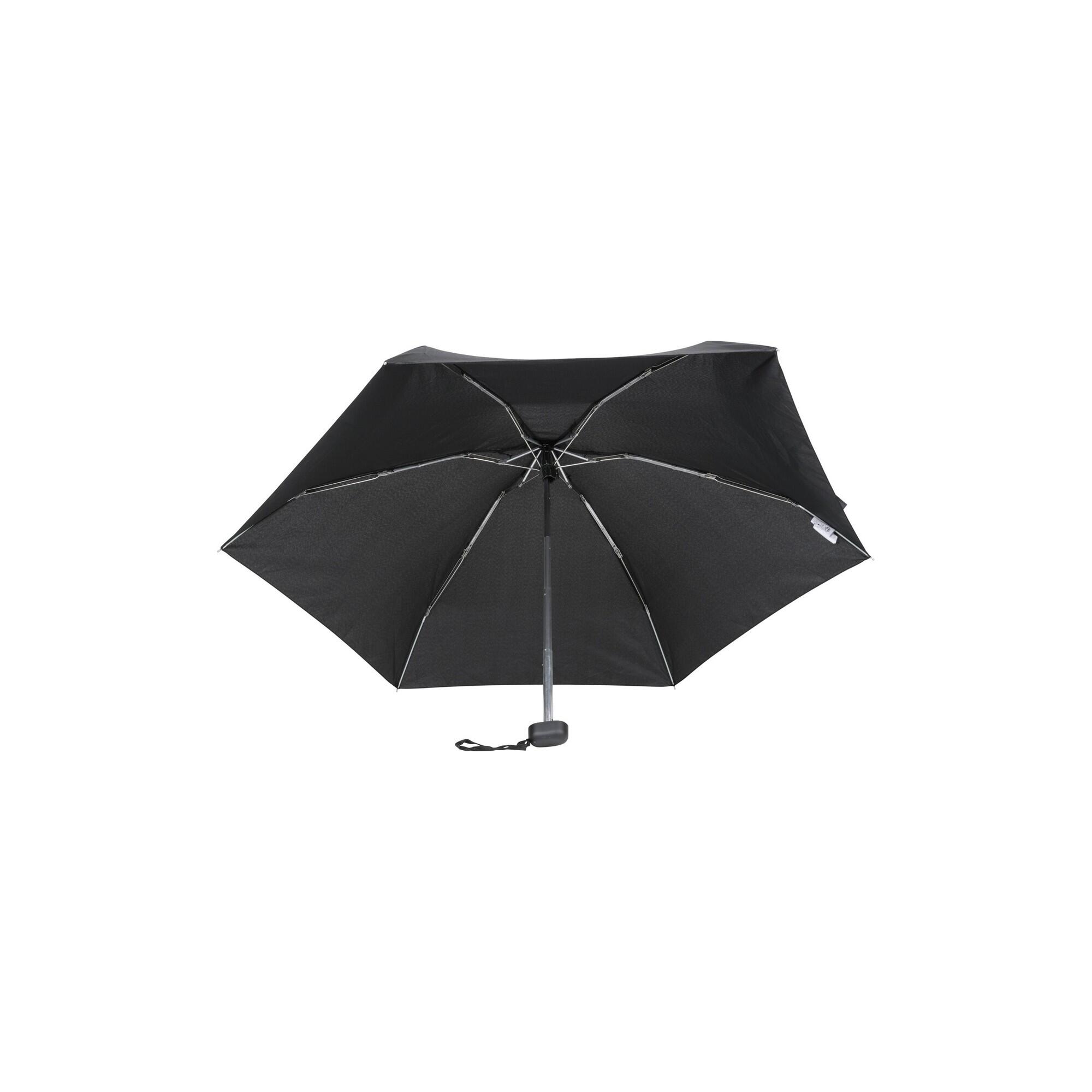 Taschenschirm Reise Damen und Herren Schwarz 3/3