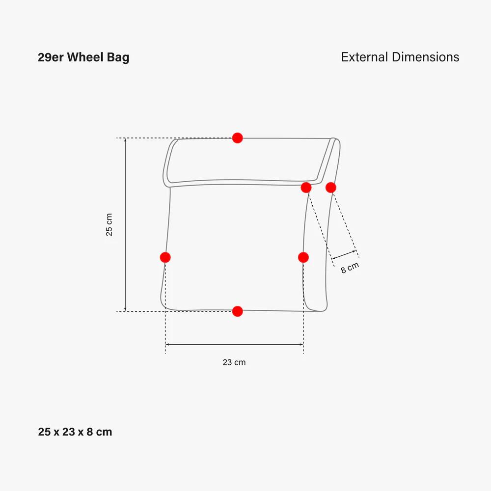 Bolsa Para Rueda Individual De MTB 29" 5/6