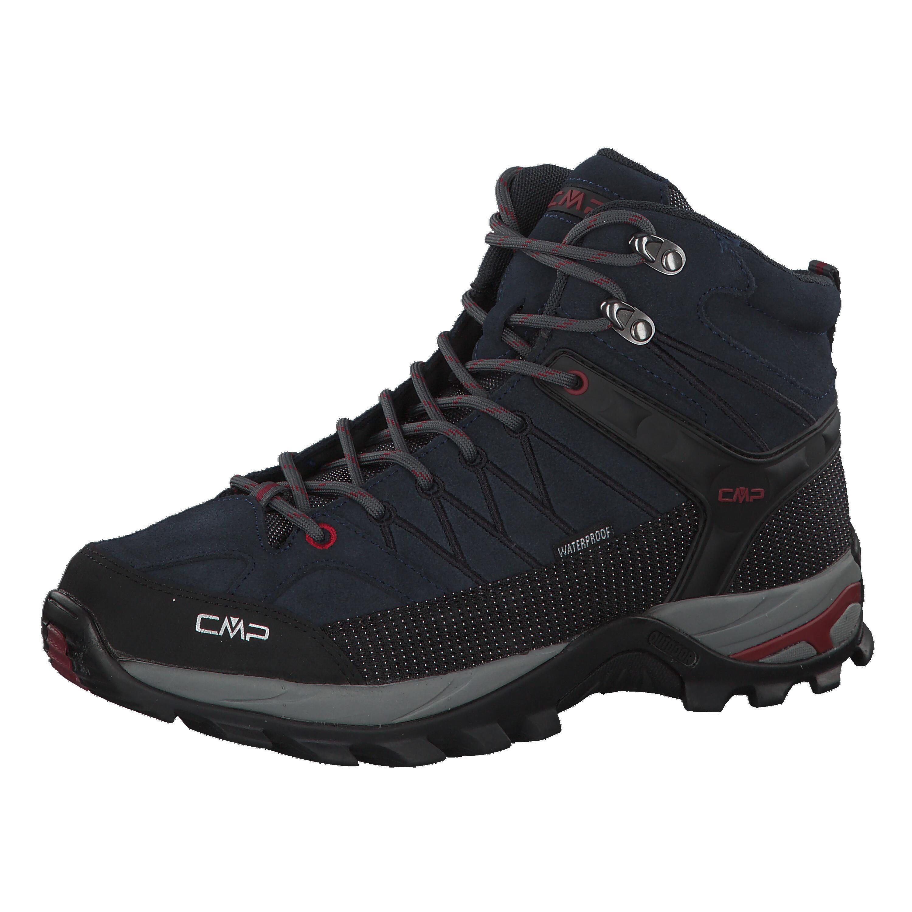 Cmp Sapatos De Trekking Campagnolo Rigel Mid Waterproof Para Homem Preto Cinzento da Decathlon