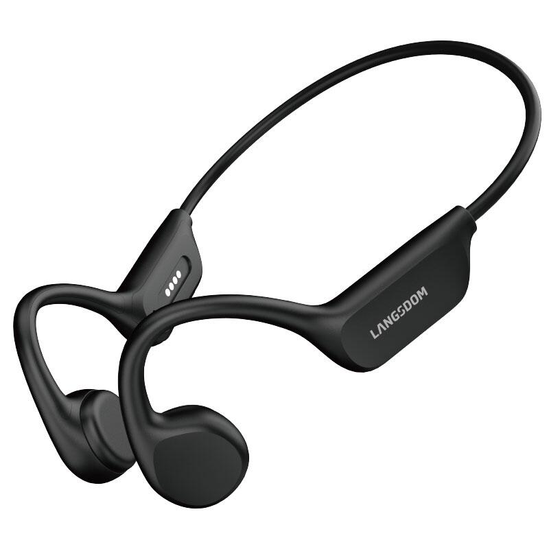 LANGSDOM Langsdom BE17 Waterproof Bone Conduction Bluetooth Headphones (Black)