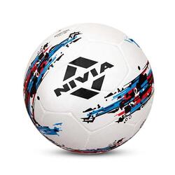 Ballon de Football Nivia Storm | Blanc, Taille 5, Rubberized, Entraînement