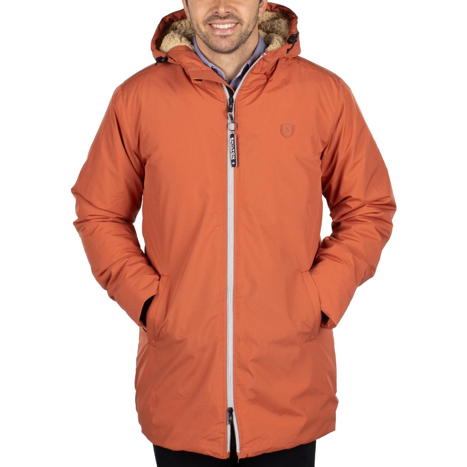 Shilton - Parka À Capuche Patch Homme - Parka - Bordeaux|orange|rouge - Decathlon