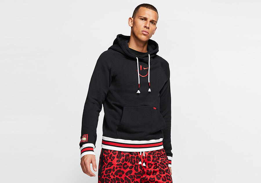 Bluza męska nike basketball pullover hoodie black