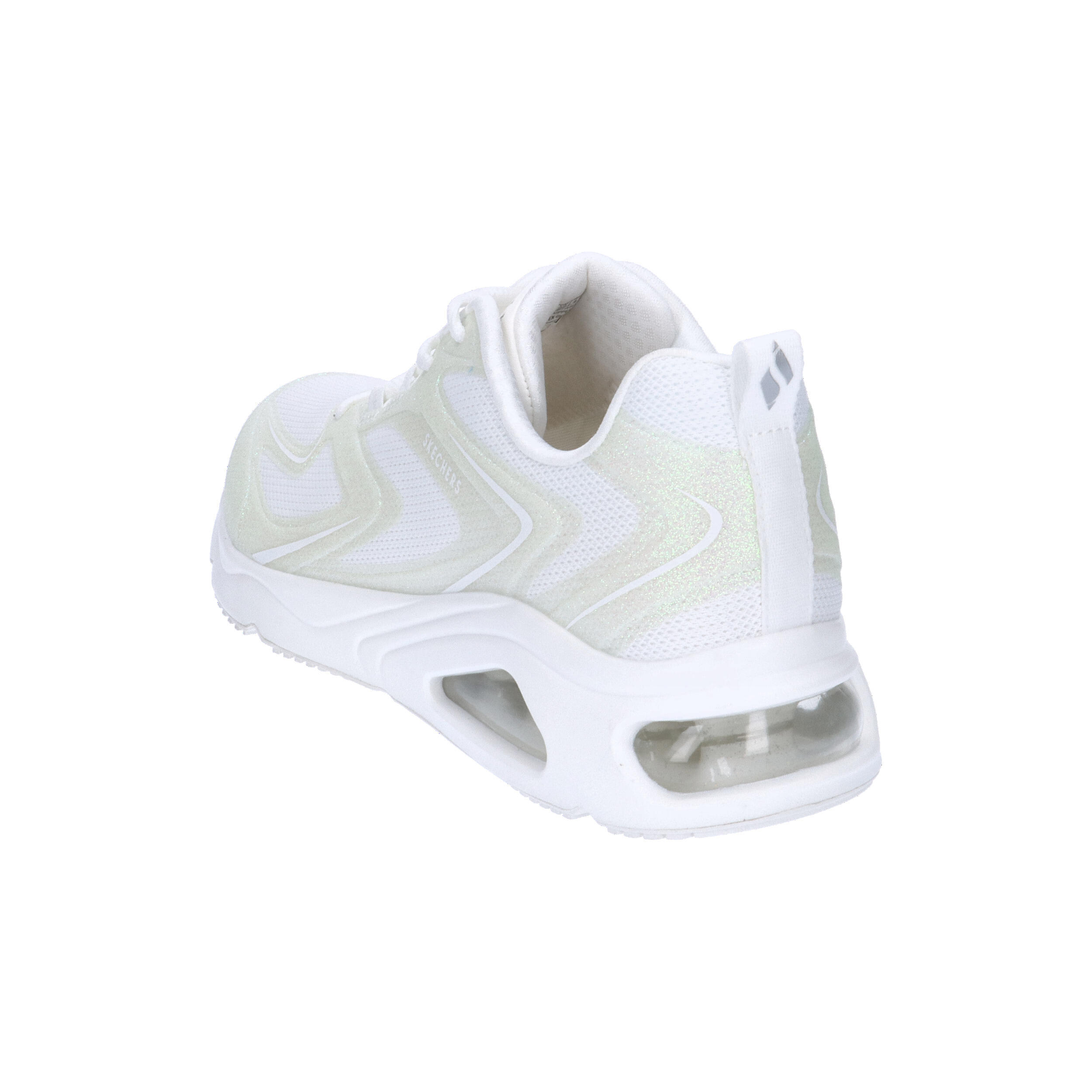 Chaussures Femmes Skechers Tresair Uno Glitairy blanc 4/7