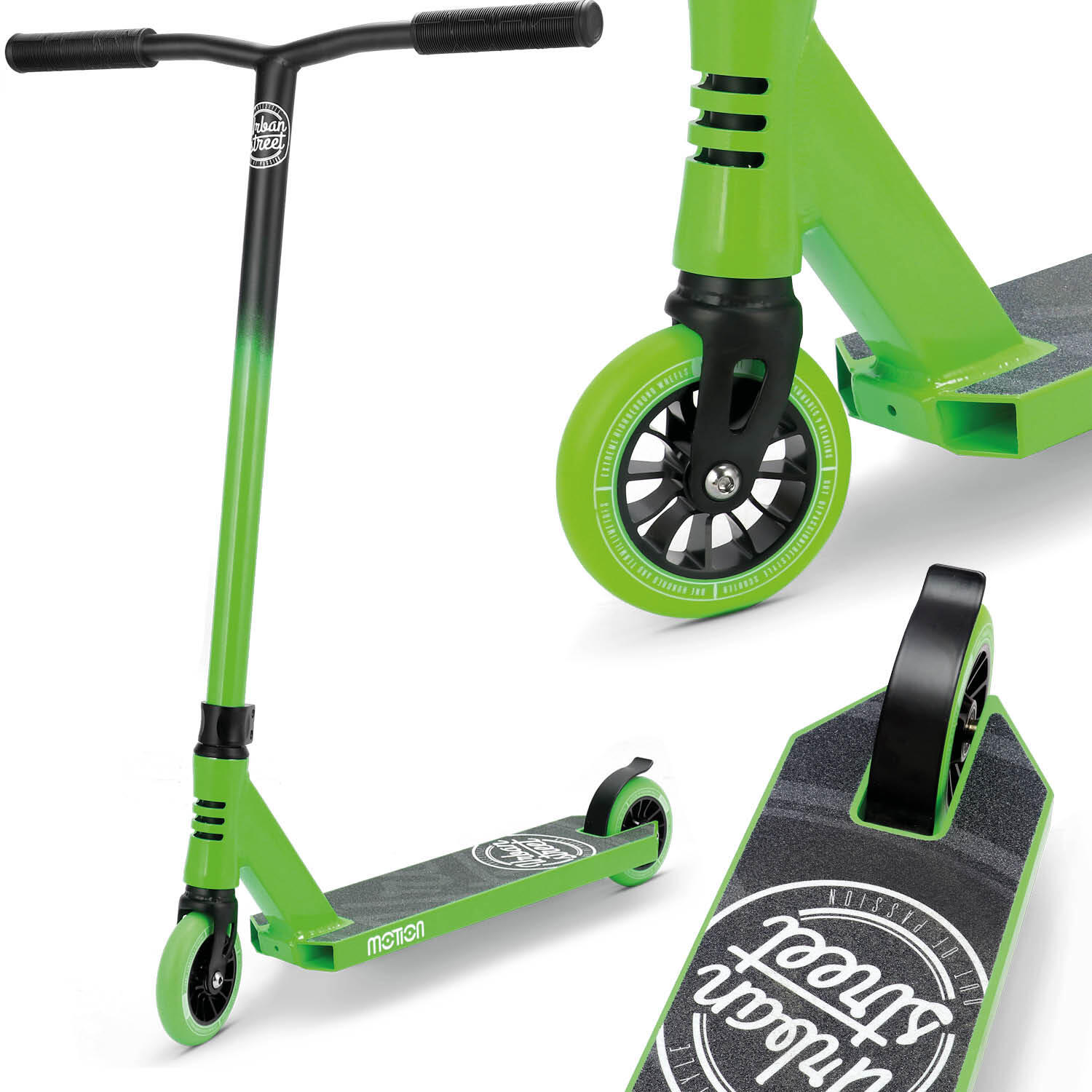 MOTION SCOOTER Freestyle Scooter  Urban Pro  -grün