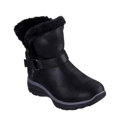 Botas Planas Mujer Skechers Slip-ins Relaxed Fit Negro