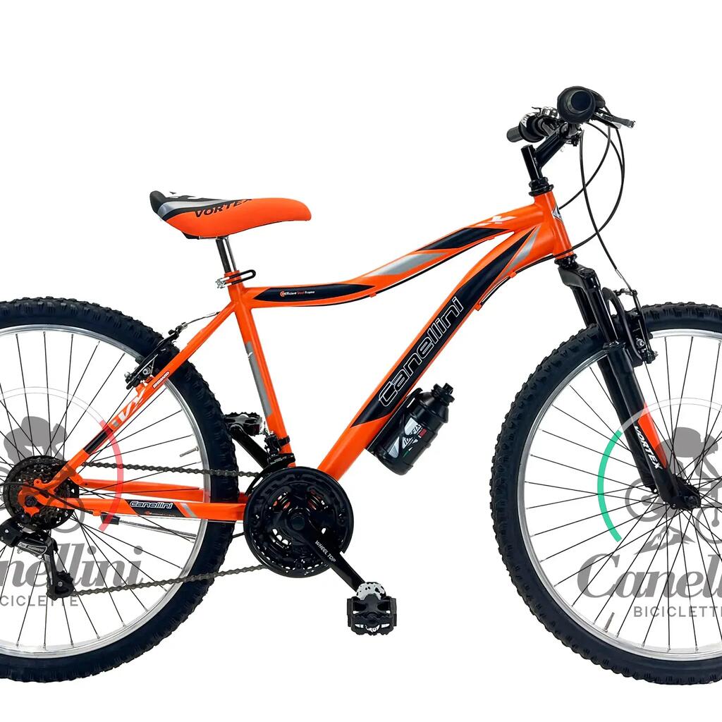 Boy's bike MTB Canellini VORTEX 26" - Orange/Black