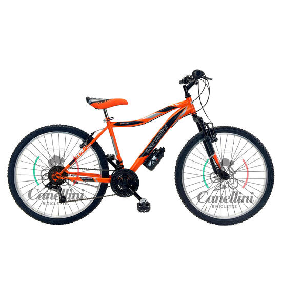 Rower Dziecięcy MTB Canellini VORTEX 26" - Pomarańczowy/Czarny