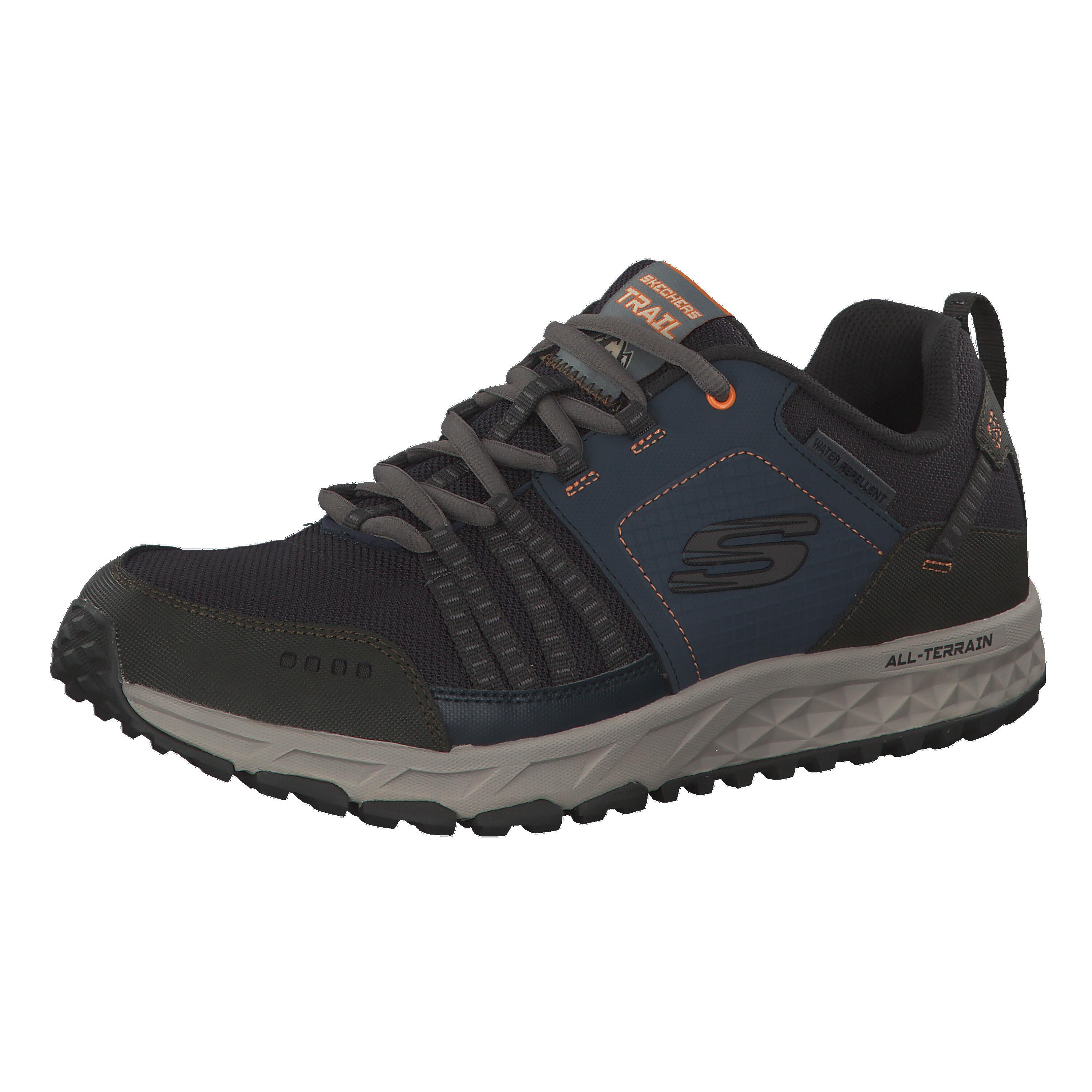 Skechers - Chaussures De Randonnée Hommes Skechers Escape Plan Bleu Marine - Chaussures De Sport - Bleu|orange - 41,5 - Decathlon