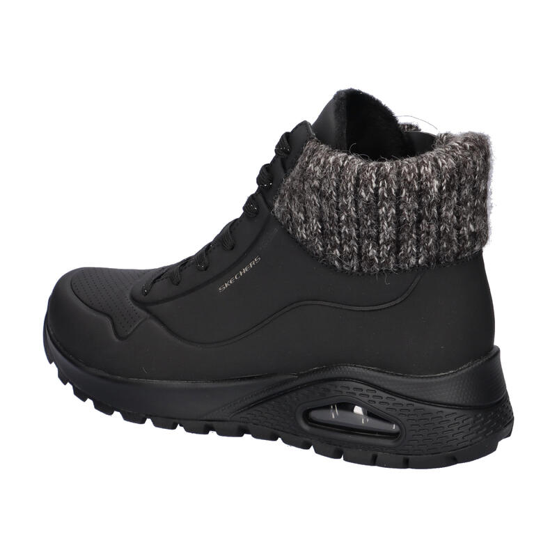 Pantofi peste gleznă universali 167988blk pentru iarnă negri damă