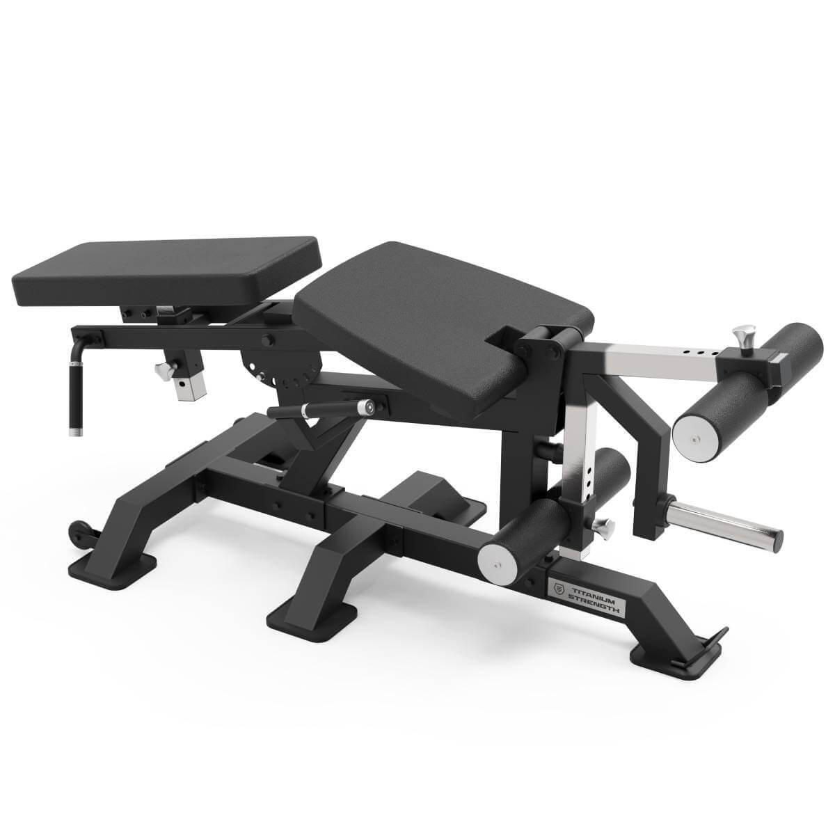 Banco Extensión de Cuádriceps y Femoral Tumbado Titanium 3/4