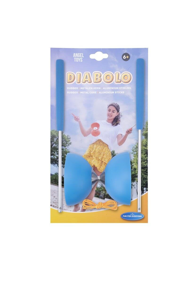 Diábolo profissional azul + varas de alumínio – rotação estável, resistente 3/3