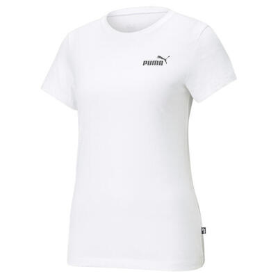 Essentials small logo t-shirt voor dames puma black