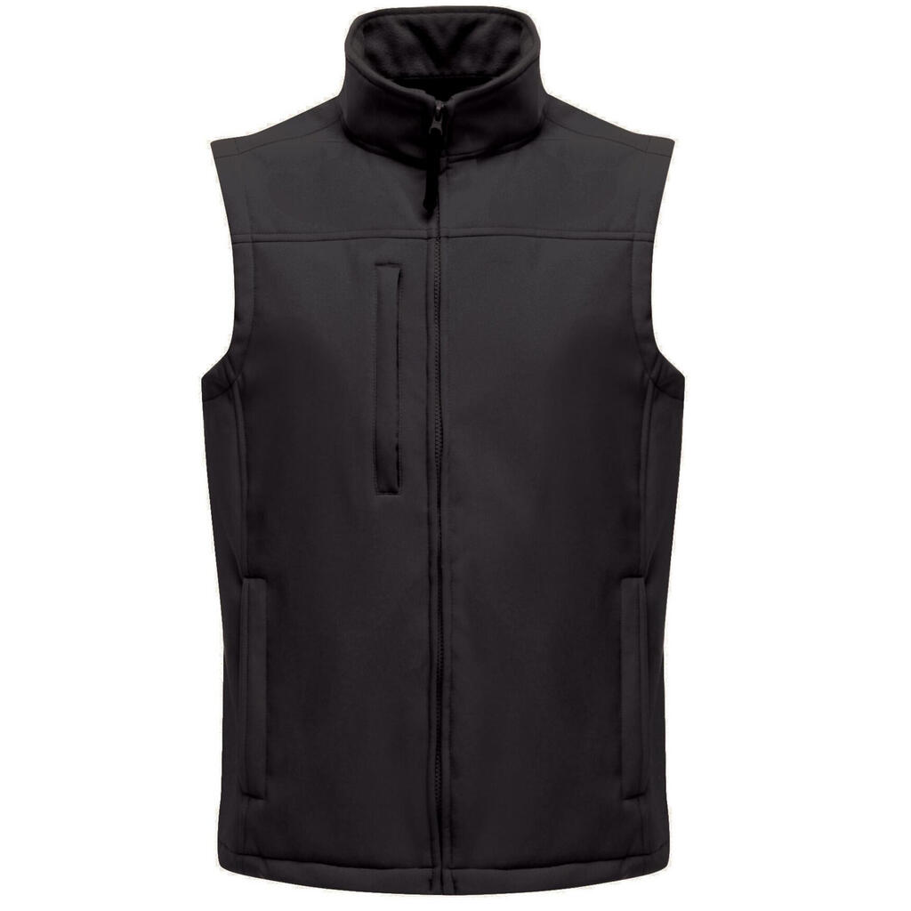 Mens Flux Softshell Bodywarmer / Sleeveless Jacket (Water Repellent & Wind