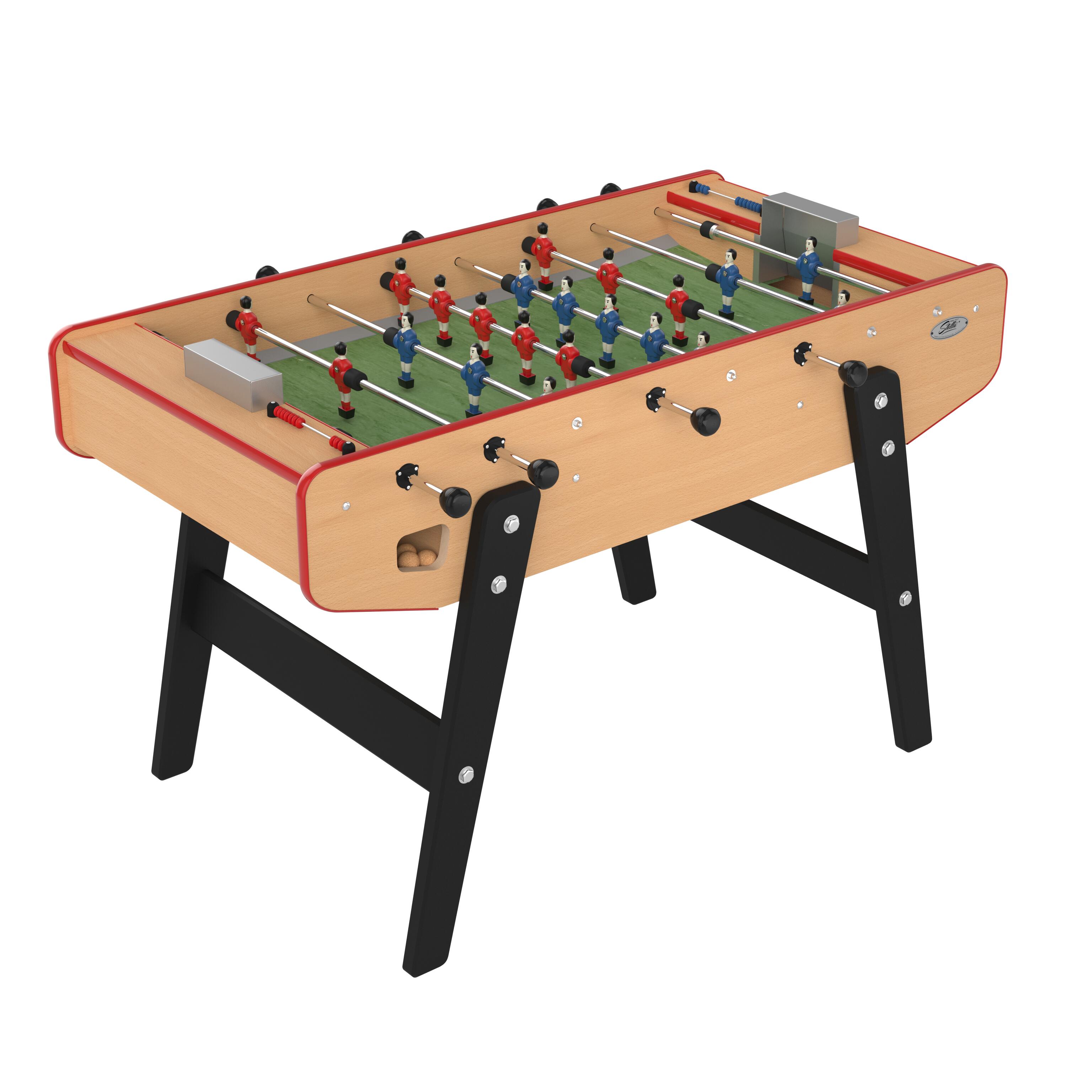 Stella - Babyfoot Stella Club Hêtre - Table De Baby-foot - Beige|rouge|vert - Taille Unique - Decathlon