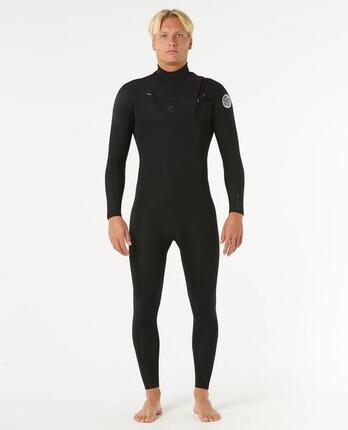 Combinaison Dawn Patrol Pro 5/3 Zip Poitrine Noir