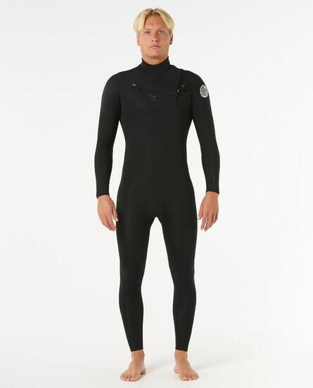Combinaison Dawn Patrol Pro 5/3 Zip Poitrine Noir