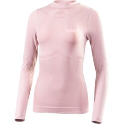 Klimatex Marinara T-shirt femme sans couture manches longues col montant M rose