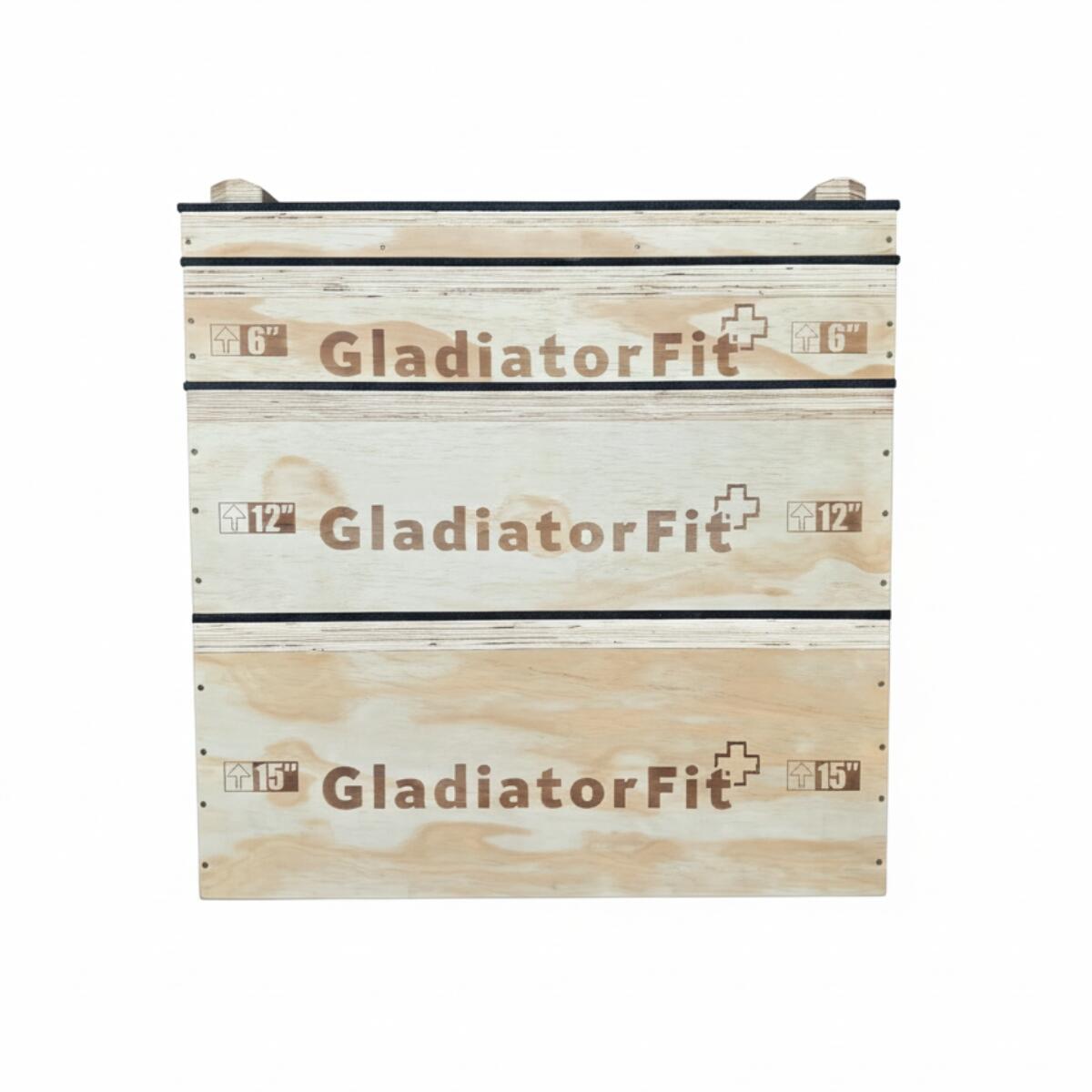 Stackable wooden Jerk Blocks GladiatorFit (set of 2) 2/3