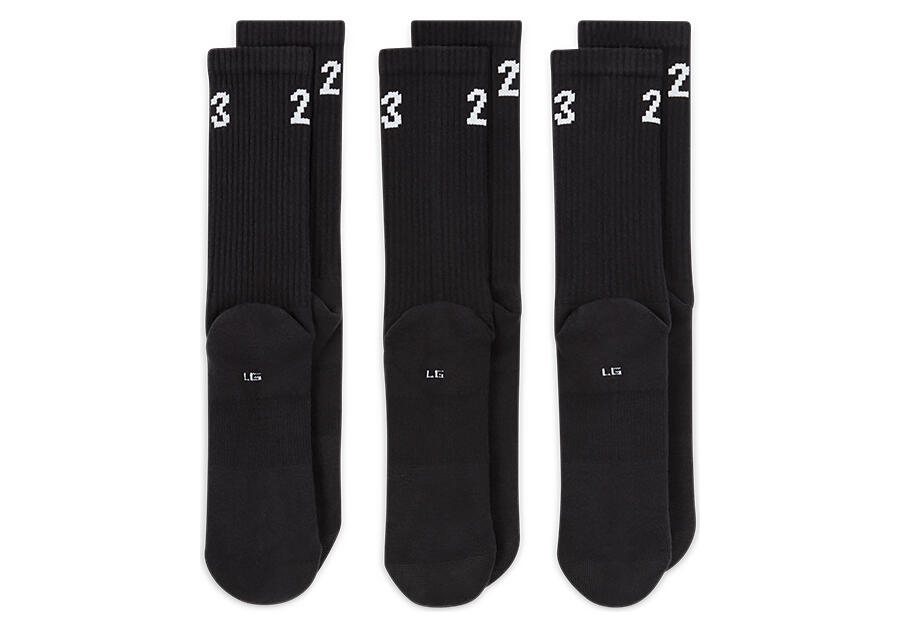 Jordan - Medias U J ESSENTIAL CREW 3PR -  144 en algodón para hombre y mujer 2/5