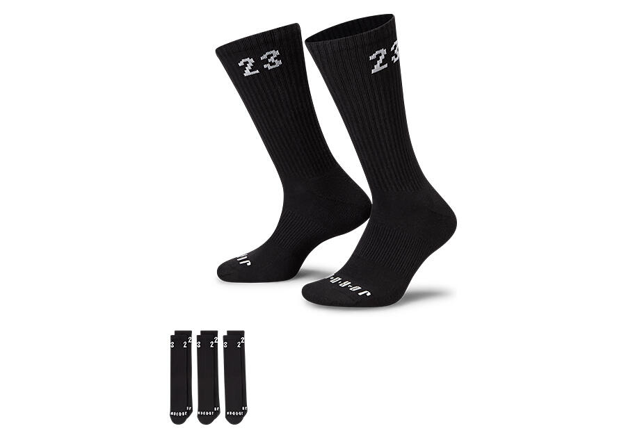 Jordan - Medias U J ESSENTIAL CREW 3PR -  144 en algodón para hombre y mujer 5/5