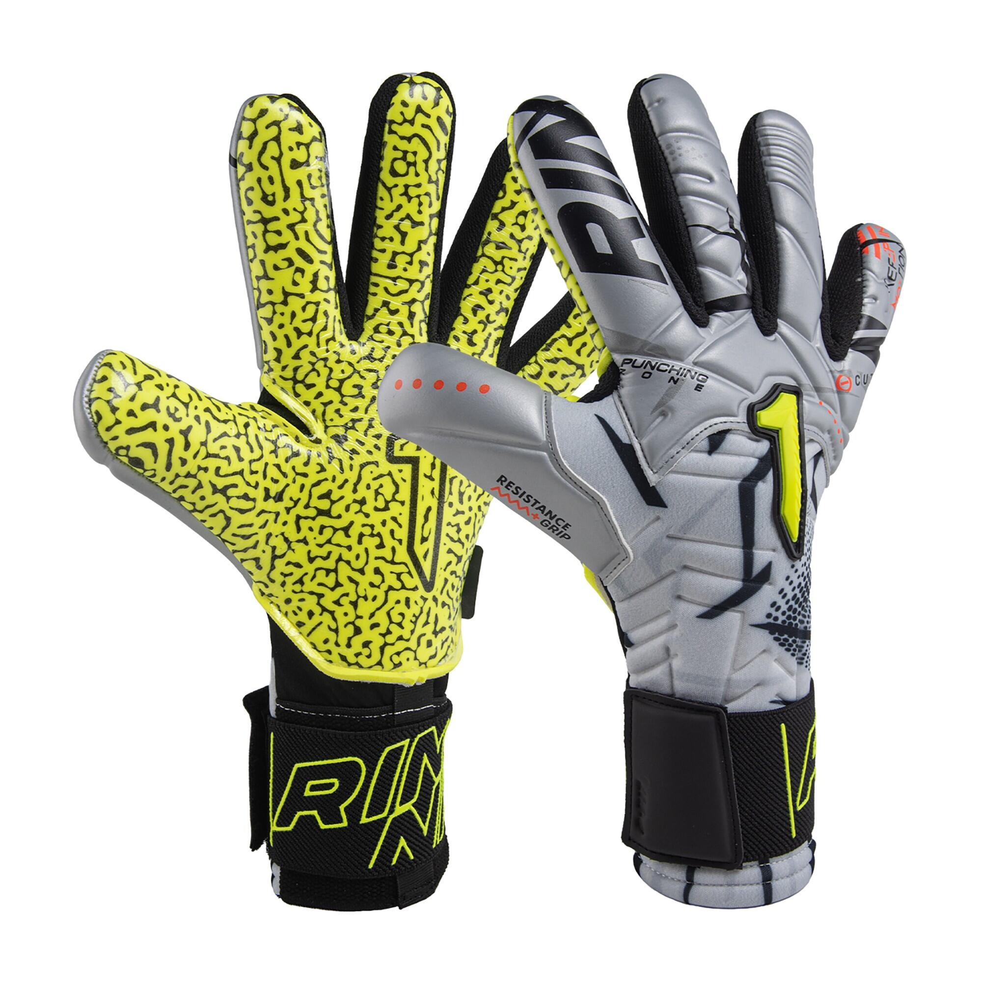 Guanto Da Portiere Adulto Rinat Kratos Sgr  Argento/giallo 1/6