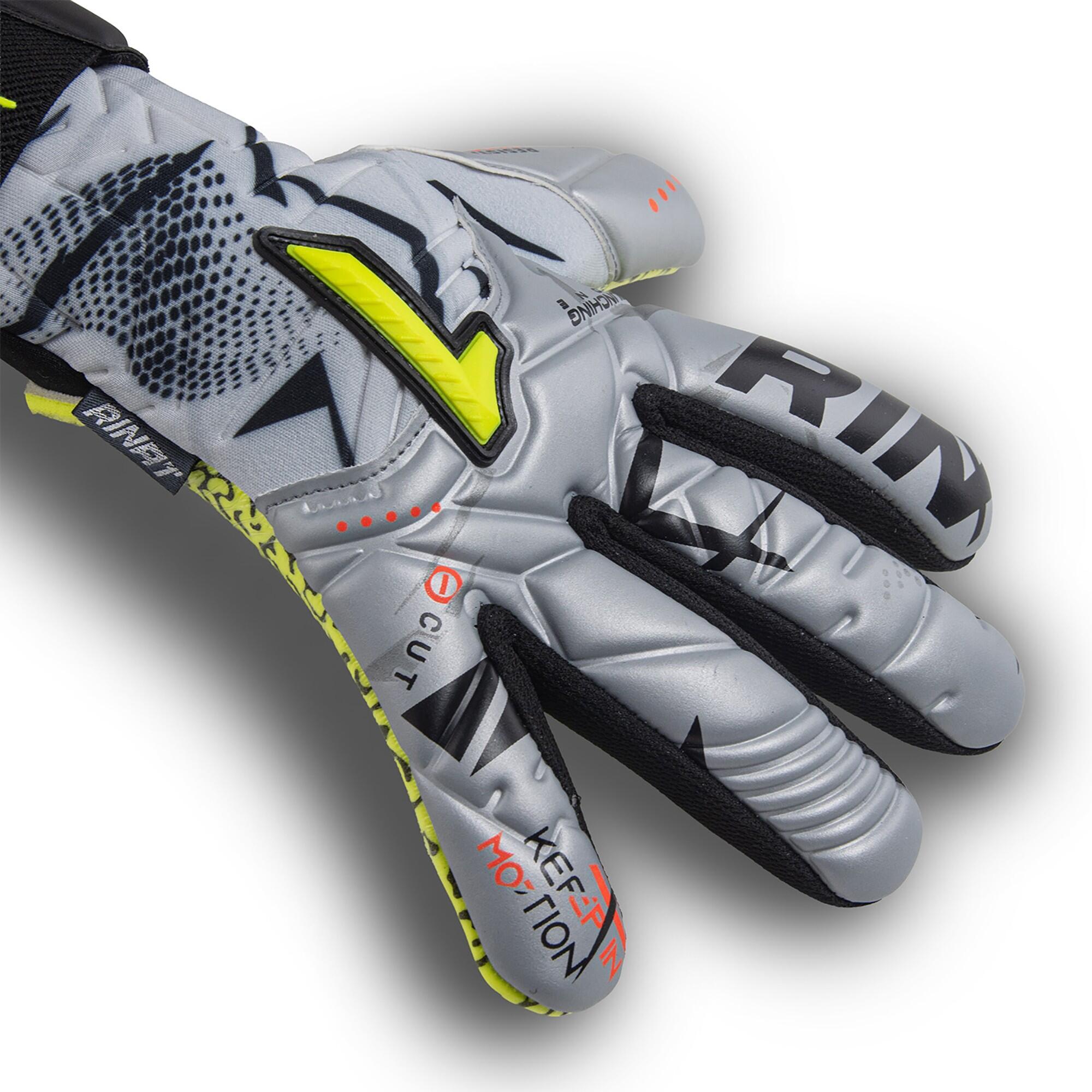 Guanto Da Portiere Adulto Rinat Kratos Sgr  Argento/giallo 2/6