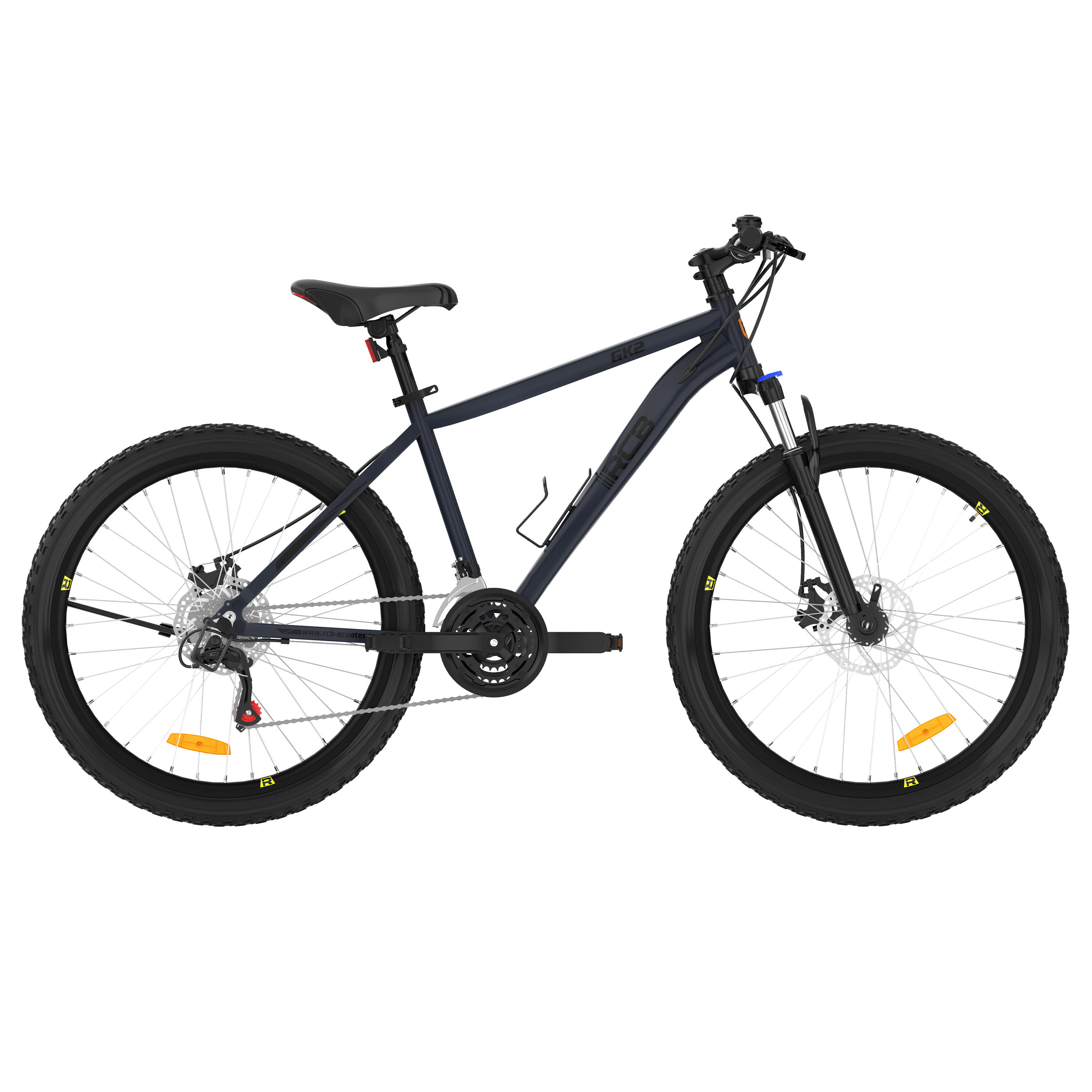 Rcb - Vélo 26" 21 Vitesses, Cadre Aluminium, Pour Adolescent & Adulte – Rcb Gk2 - Vélo Tout Terrain - Gris|marron - 26" - Decathlon