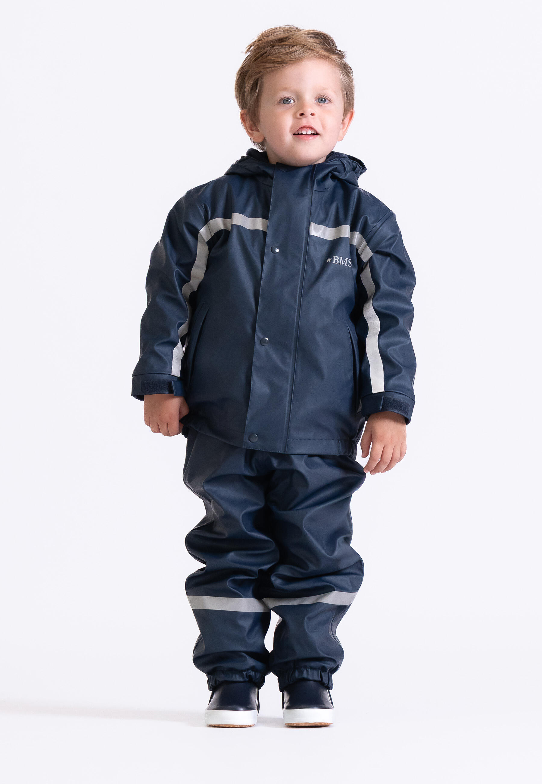 BMS gefütterte Regenjacke für Kinder mit Fleece 5/6