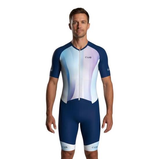 Body Triathlon Iper Traspirante per Lunga Distanza - Blu