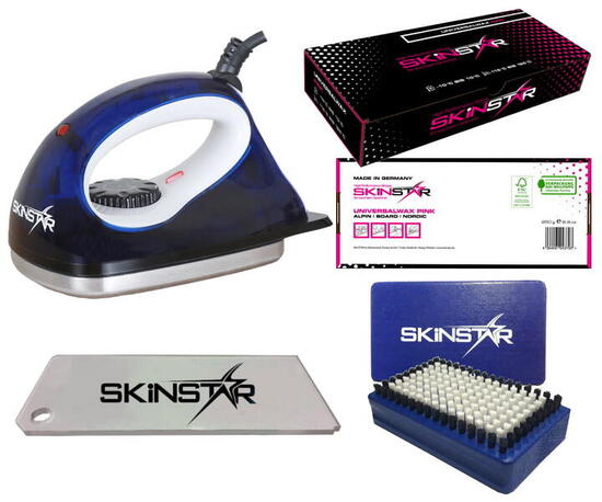 Set iniziale sci cera ferro spazzola raschietto 4 pezzi