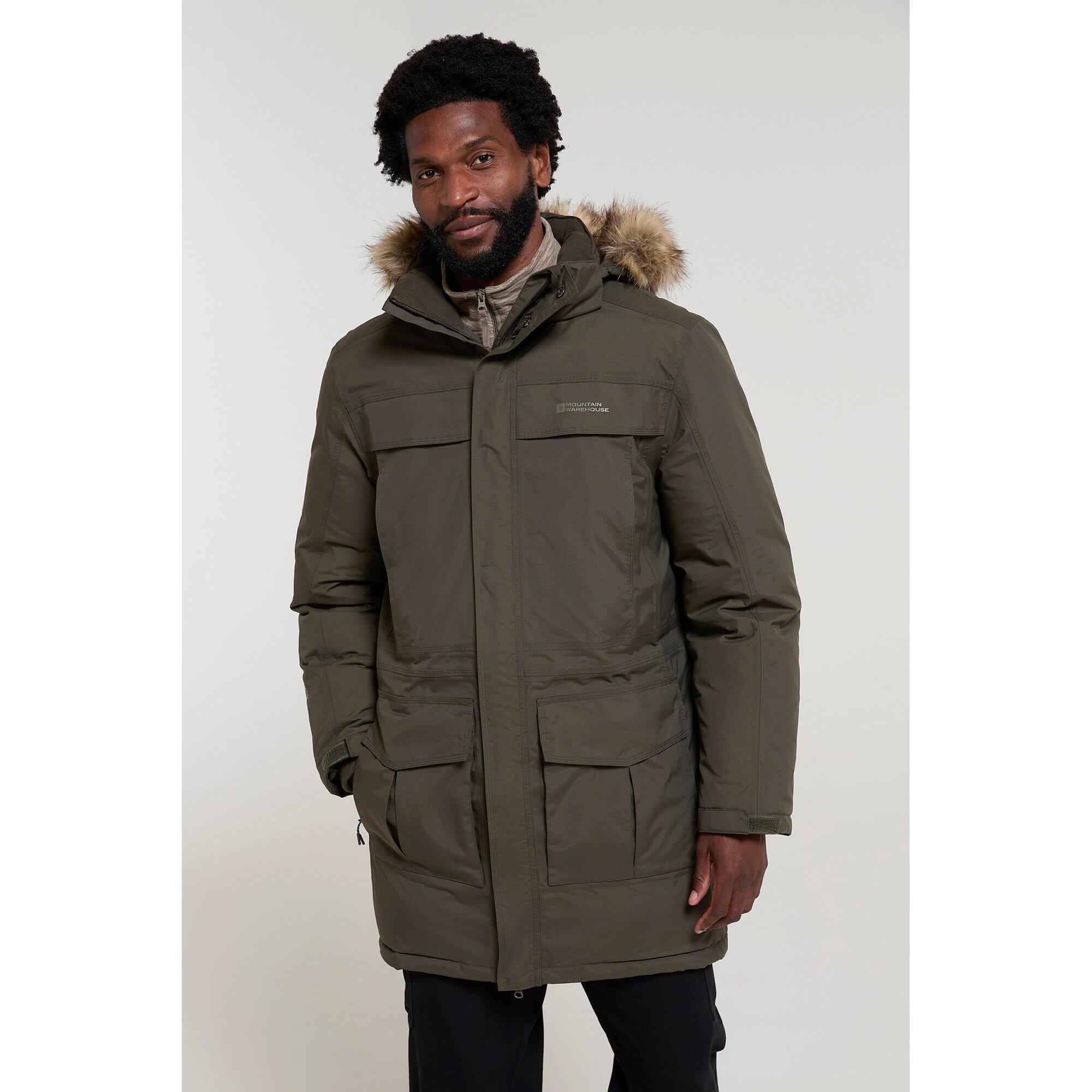 Mountain Warehouse - Mountain Warehouse Doudoune Homme Antarctic Extreme - Imperméable Et Chaude - Doudoune Duvet - Vert - Decathlon