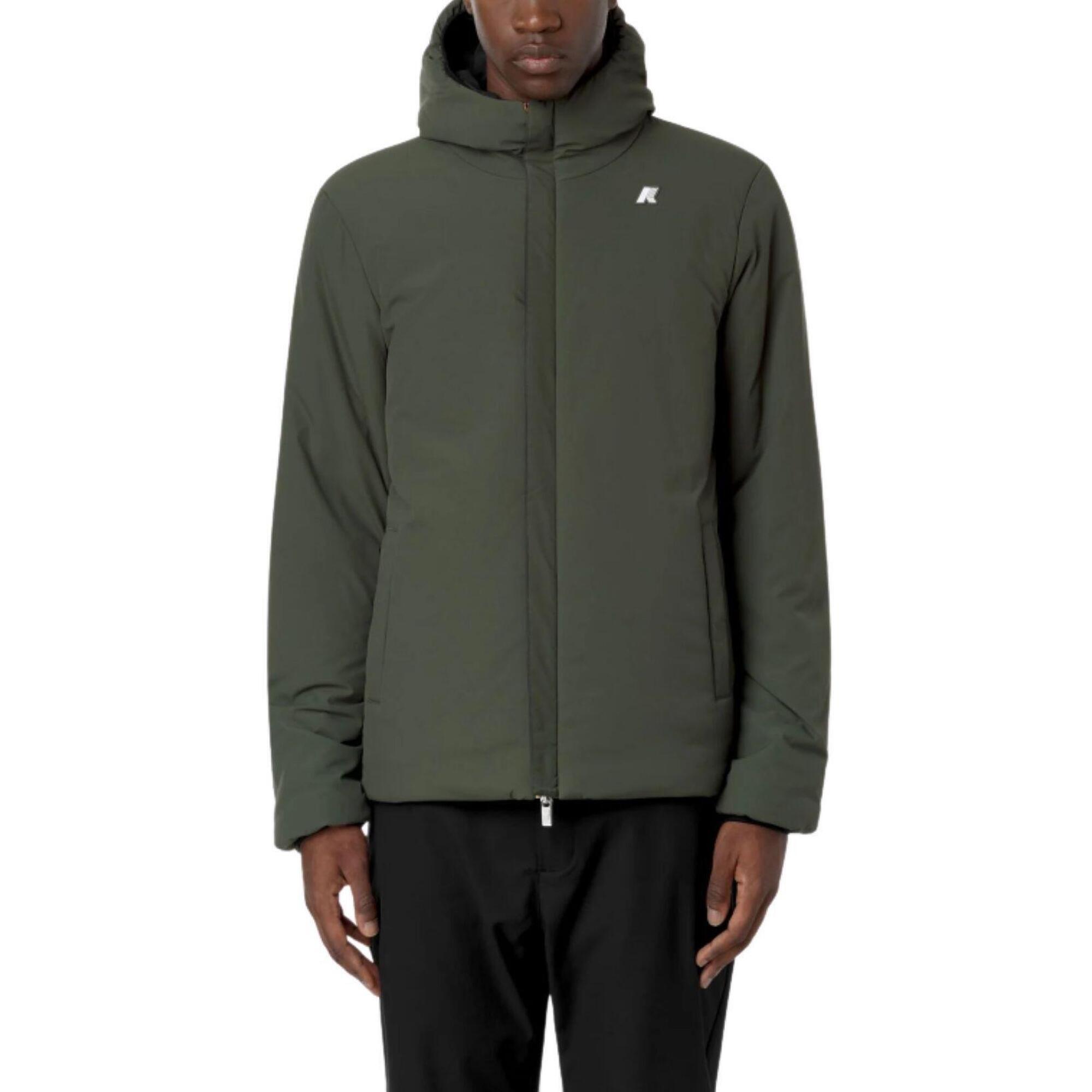 K-way - Giacca Uomo Jack St Warm Reversible - Doudoune Synthétique - Noir|vert - Decathlon