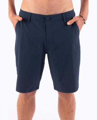 Heren 20" hybride shorts sneldrogend marineblauw
