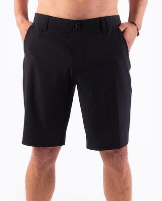 Heren 20" hybride shorts sneldrogend marineblauw