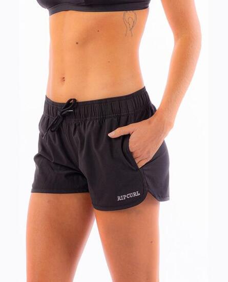 Short de Bain Femme 3" confortable et durable Noir