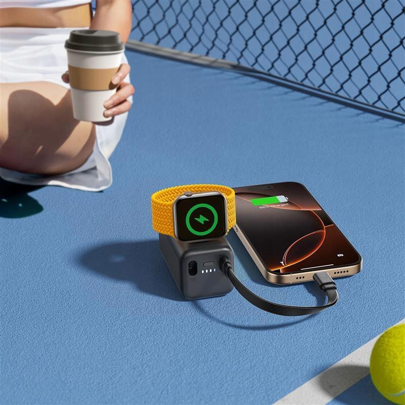 Joyroom powerbank power bank 5000mah do smartwatch usb-c indukcyjny 3w 3/7