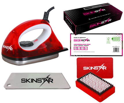 Kit de fartage ski débutant fer brosse racloir 4-pièces
