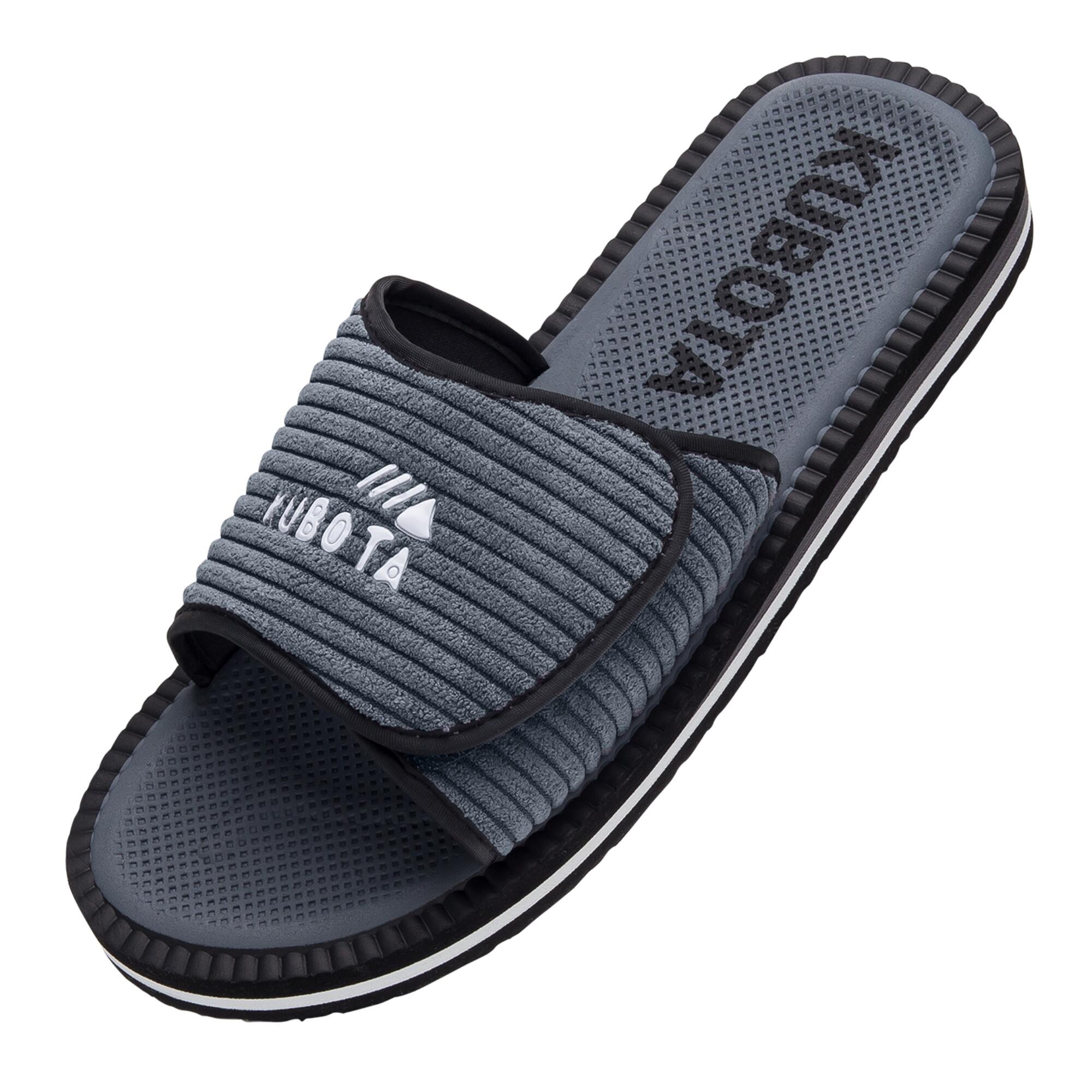 Kubota - Kubota Cord Claquettes À Scratch Homme Chaussures - Chaussons - Gris - Decathlon