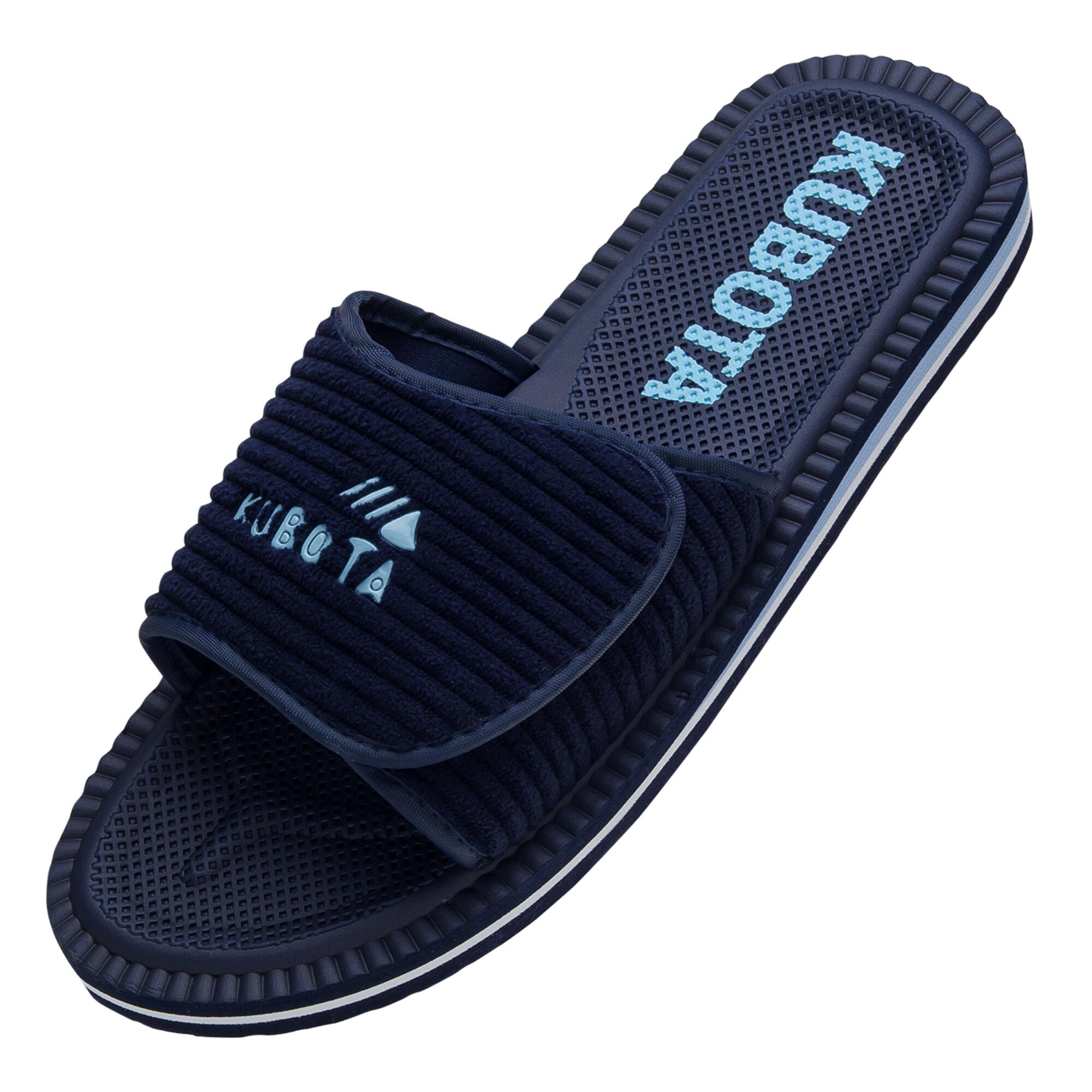 Kubota - Kubota Cord Claquettes À Scratch Homme Chaussures - Chaussons - Bleu - Decathlon