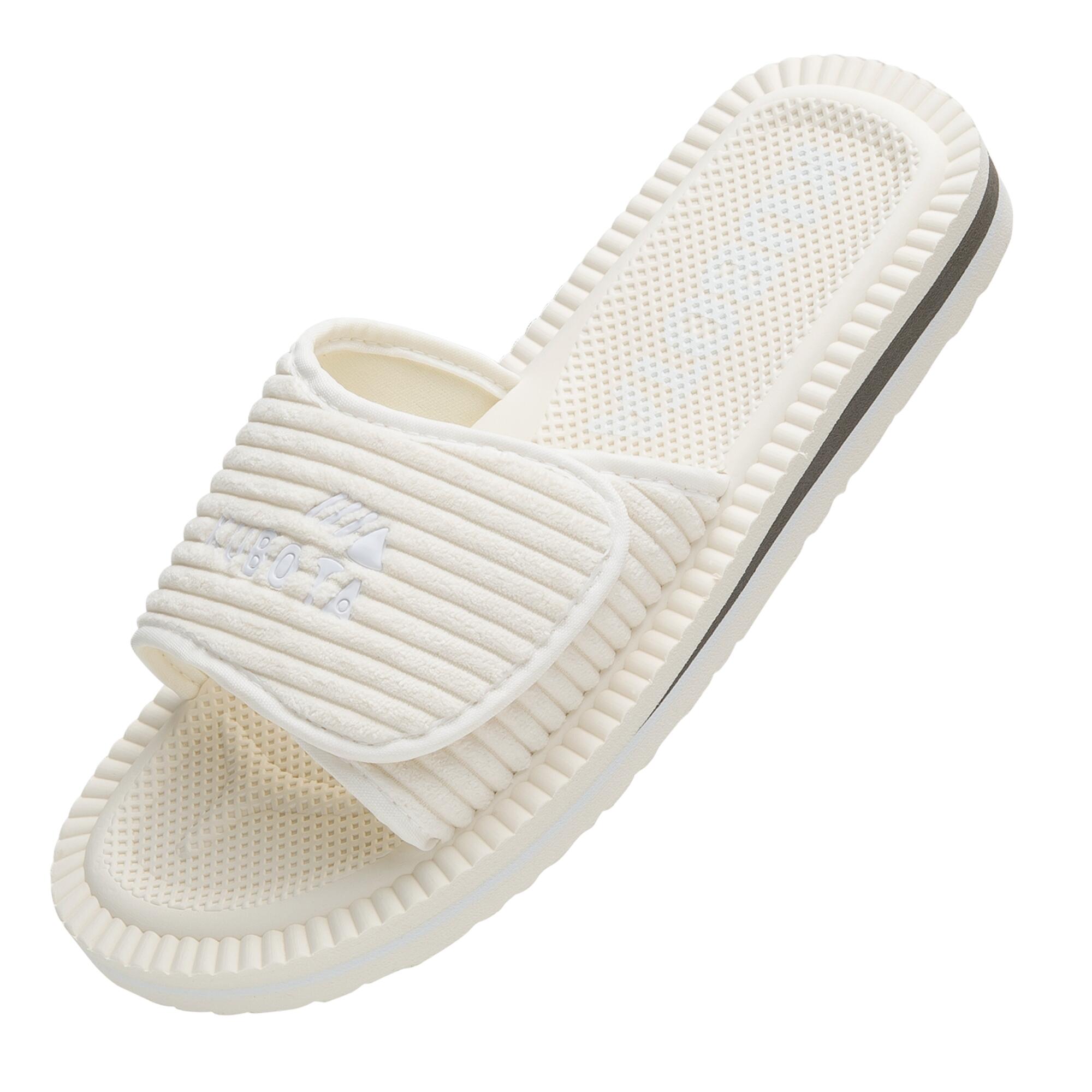 Kubota - Kubota Cord Claquettes À Scratch Femme Chaussures - Chaussons - Beige - Decathlon