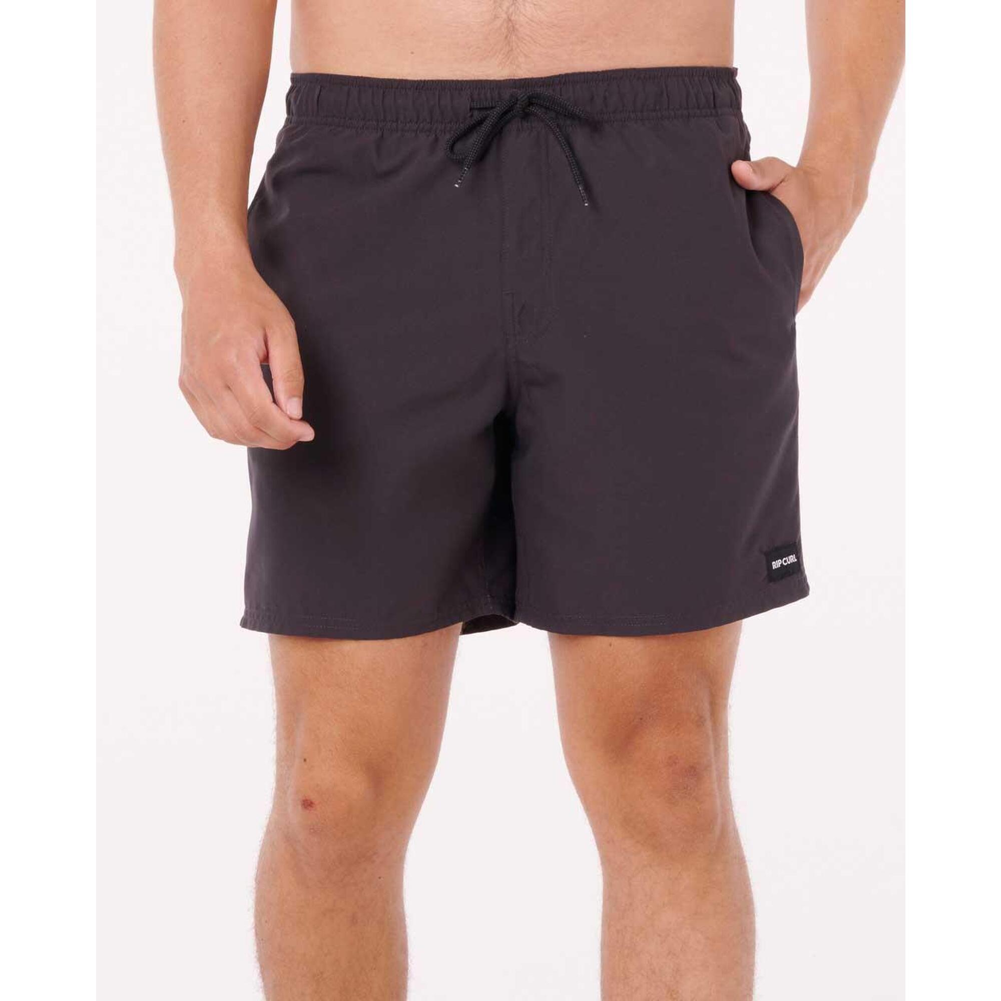 Rip Curl - Short De Bain Homme 17" Volley Élastique En Tissu Extensible Noir - Bas De Maillot De Bain (bikini) - Noir - 36 Xs - Decathlon