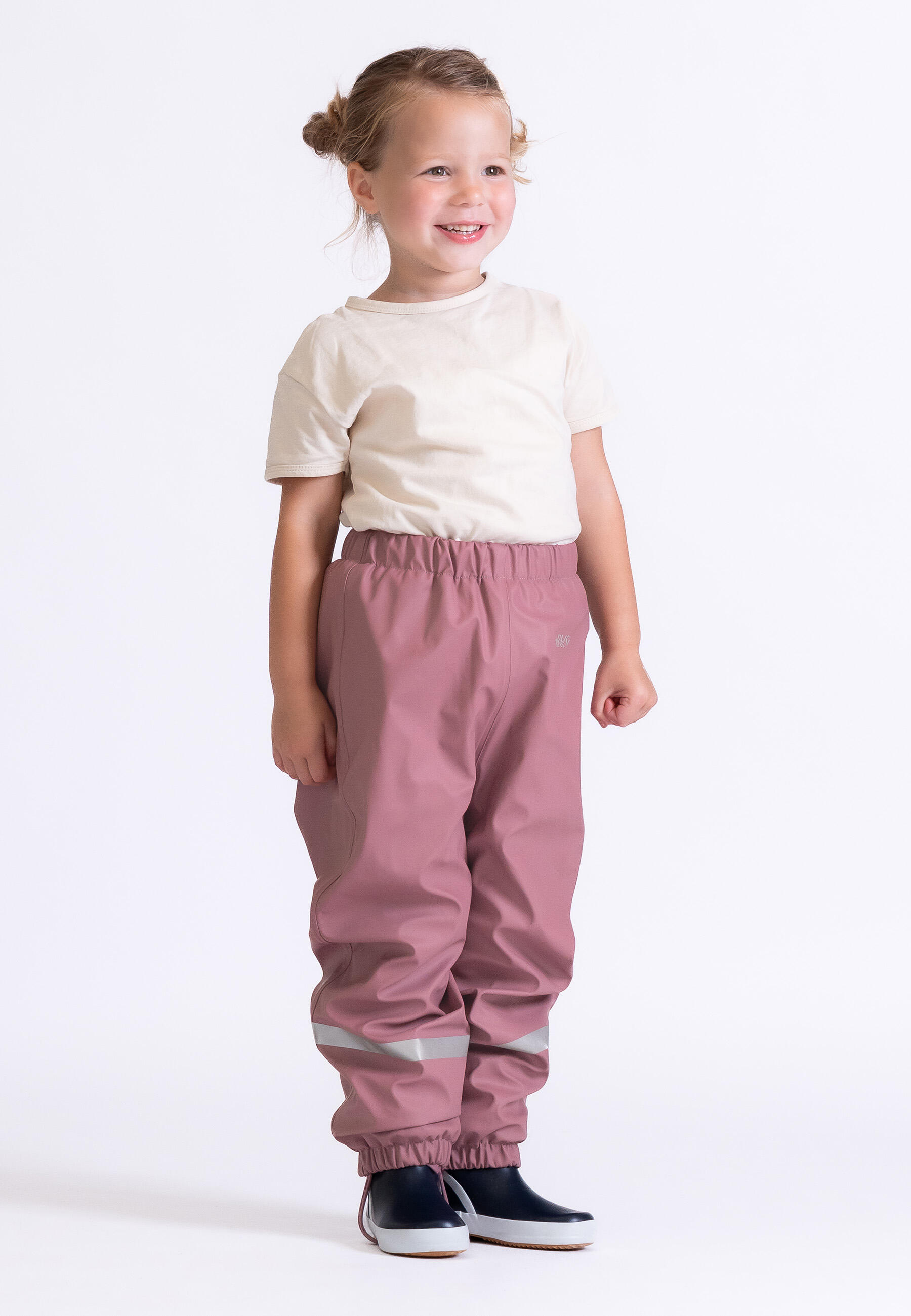 BMS gefütterte Regenhose für Kinder mit Fleece 3/4